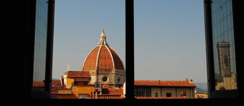 Historic church dome rises above the city