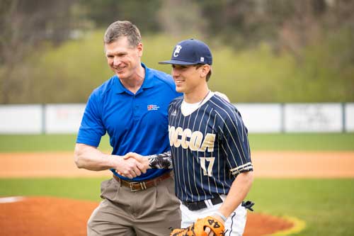 Toccoa Falls College baseball game