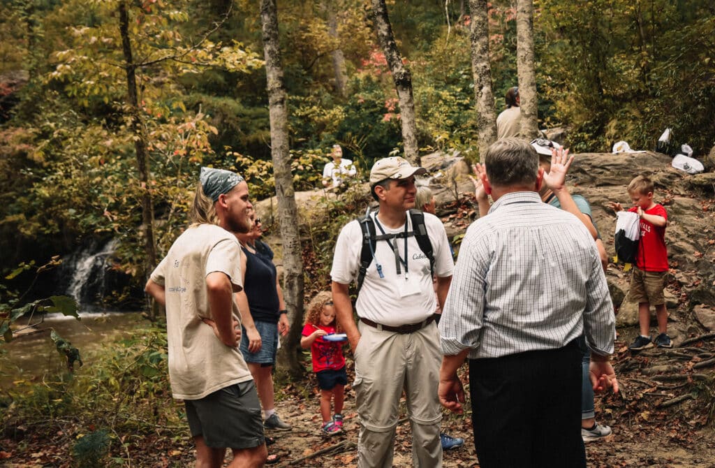 Outdoor activities with students and faculty