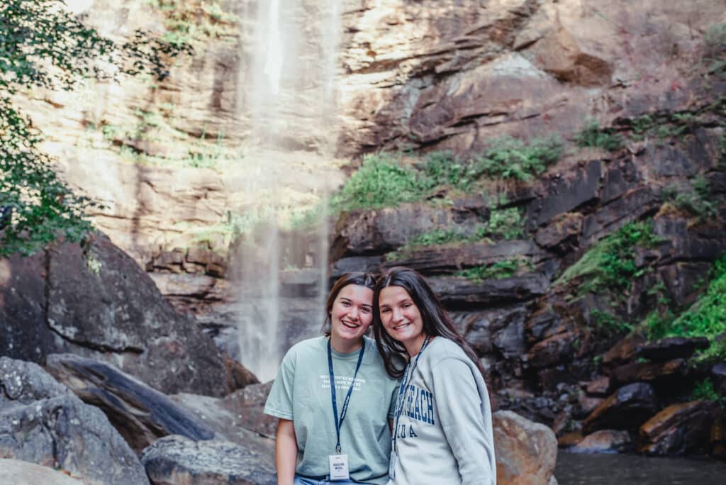 prospective women students at the falls