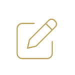 Icon of a pencil and paper